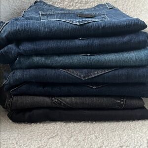 JOE’S Jeans - 7 pair Blue and Black Jeans - 36W - Brixton Slim Fit